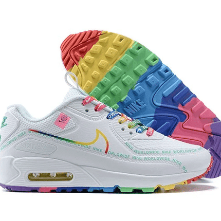 Men's Air Max 90 Worldwide Rainbow Shoes