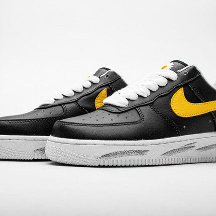 Men's PEACEMINUSONE x Air Force 1 Black Yellow Shoes