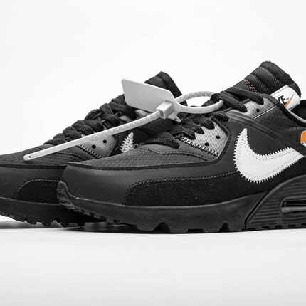 Men's Off White x Air Max 90 All Black Shoes