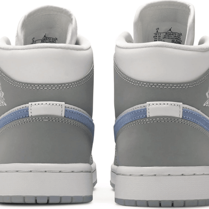 Men's Air Jordan 1 Mid Wolf Grey Aluminum Shoes