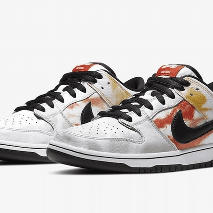 Men's SB Dunk Low Raygun Tie Dye White Shoes