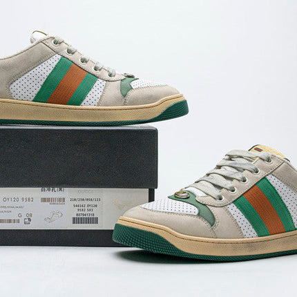 Men's Gucci Tennis 1977 Print White Sneaker Shoes