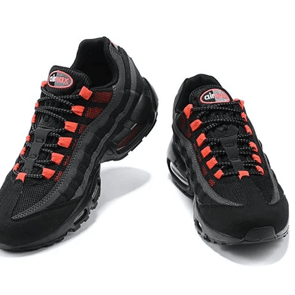 Men's Air Max 95 Black Red Orange Shoes