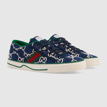 Men's Gucci Tennis 1977 Ink Blue Sneaker Shoes
