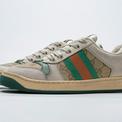 Men's Gucci Tennis 1977 Print Green Sneaker Shoes