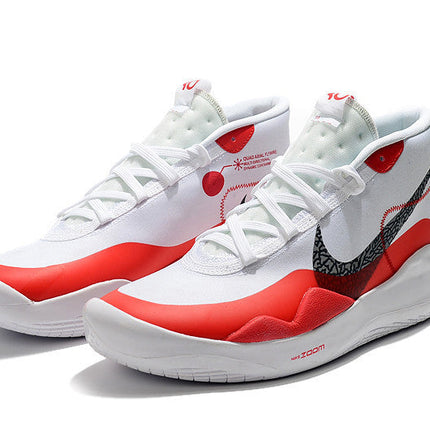 Men's KD 12 White Red Shoes