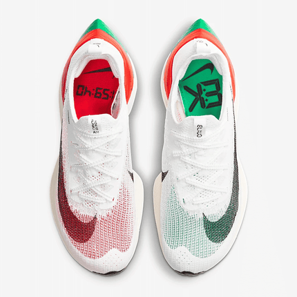 Men's Air Zoom Alphafly NEXT% White Red Green Shoes