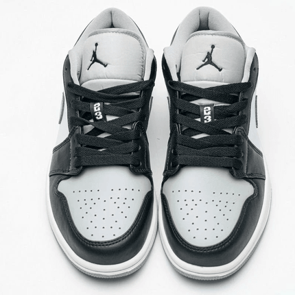 Men's Air Jordan 1 Low Black Smoke Grey Shoes