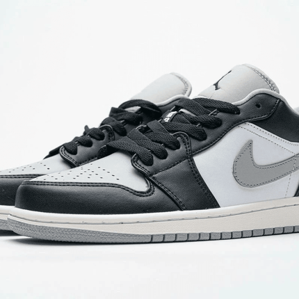 Men's Air Jordan 1 Low Black Smoke Grey Shoes