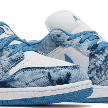 Men's Air Jordan 1 Low Washed Denim Shoes