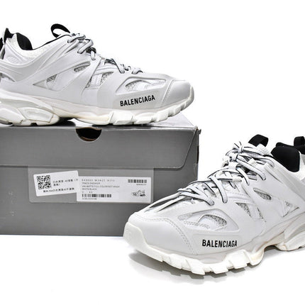 Men's Balenciaga Track Lace-Up White Black Shoes