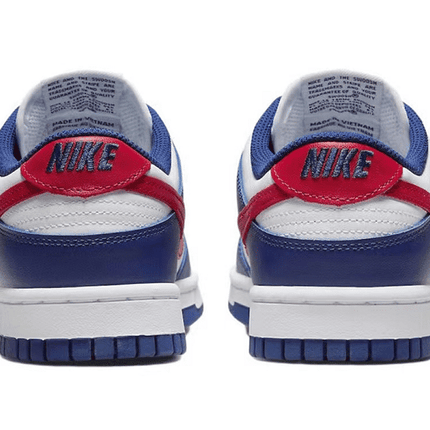 Men's SB Dunk Low White And University Red Shoes