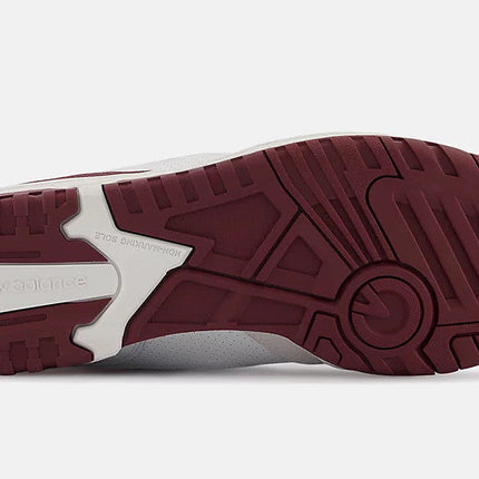 Men's New Balance 550 Burgundy Shoes