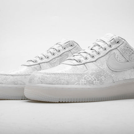 Men's Fragment Clot x Air Force 1 PRM White Shoes