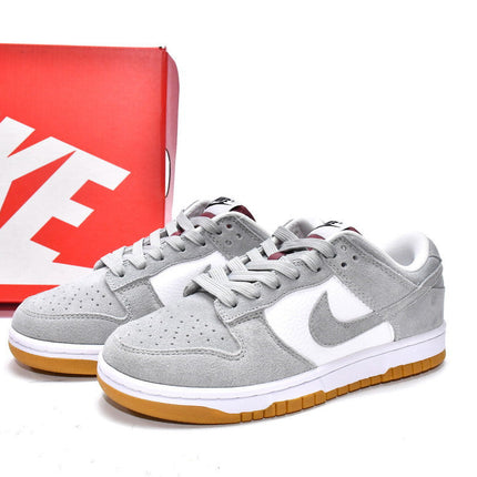 Men's SB Dunk Low Ash White Red Shoes
