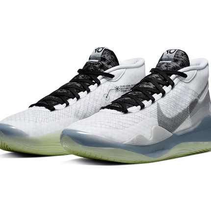 Men's KD 12 Enspire White Black Shoes