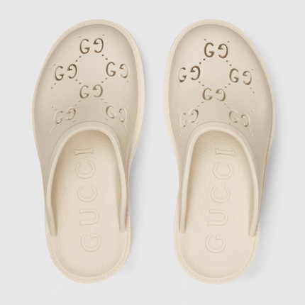 Women's Gucci Platform Perforated G Sandal Shoes