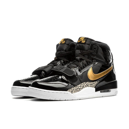 Men's Air Jordan Legacy 312 Black Gold Shoes