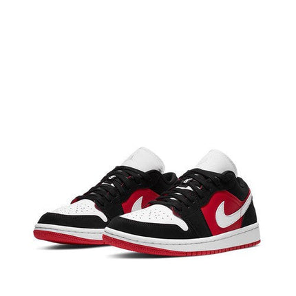 Men's Air Jordan 1 Low Black White Gym Red Shoes