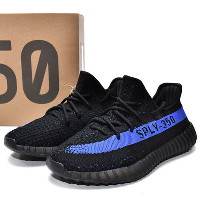 Men's Yeezy Boost 350 V2 Black Blue Shoes