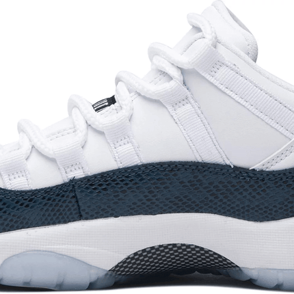 Men's Air Jordan 11 Low Retro GS Navy Snakeskin Shoes