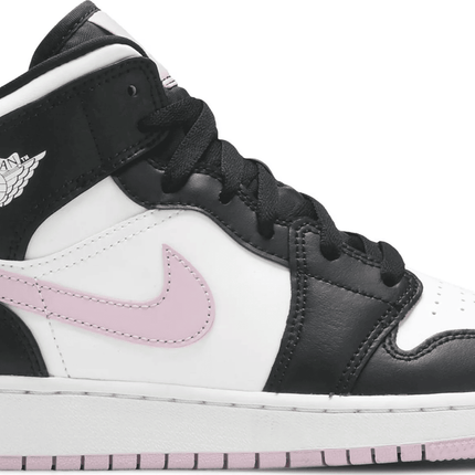 Men's Air Jordan 1 Mid GS White Light Arctic Pink Shoes