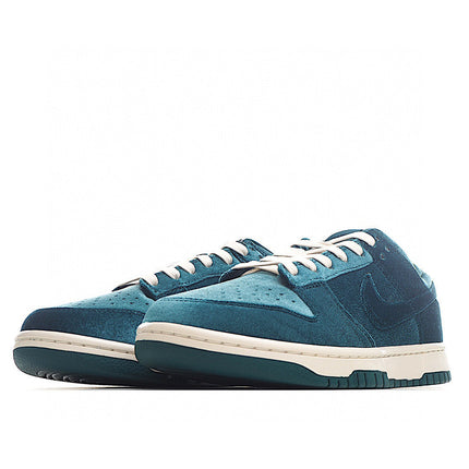 Men's SB Dunk Low Dark Teal Velvet Shoes