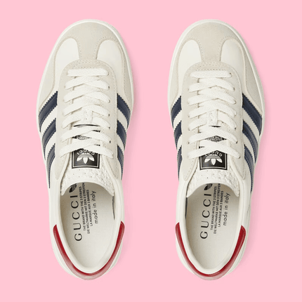 Men's Adidas x Gucci Gazelle White Shoes