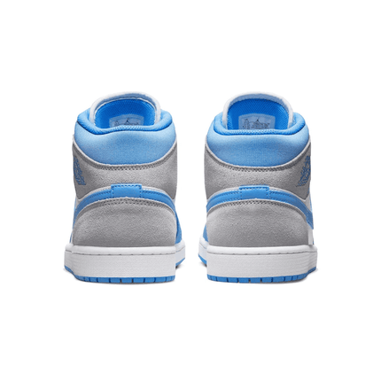 Men's Air Jordan 1 Mid University Blue Grey Shoes