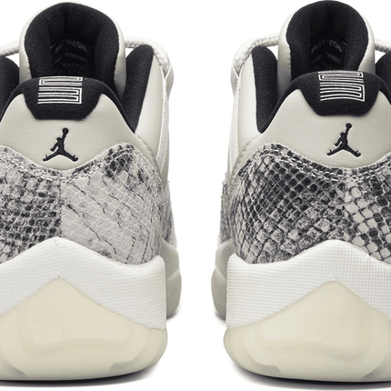 Men's Air Jordan 11 Low Retro Light Bone Snakeskin Shoes