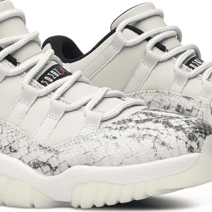 Men's Air Jordan 11 Low Retro Light Bone Snakeskin Shoes