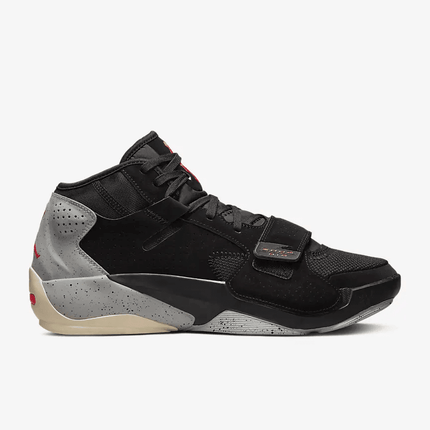 Men's Air Jordan Zion 2 Black Cement Shoes