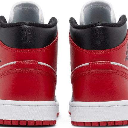 Men's Air Jordan 1 Mid Alternate Bred Toe Shoes