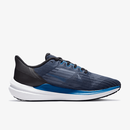 Men's Air Zoom Winflo 9 Obsidian Dark Marina Blue Shoes