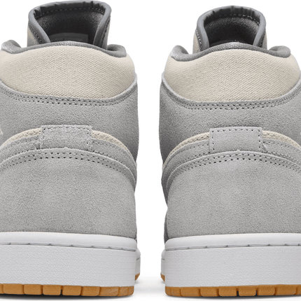Men's Air Jordan 1 Mid SE Coconut Milk Particle Grey Shoes