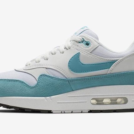 Men's Air Max 1 White Turquoise Shoes