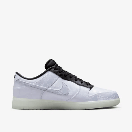Men's Dunk Low x CLOT x Fragment Design Black and White Shoes