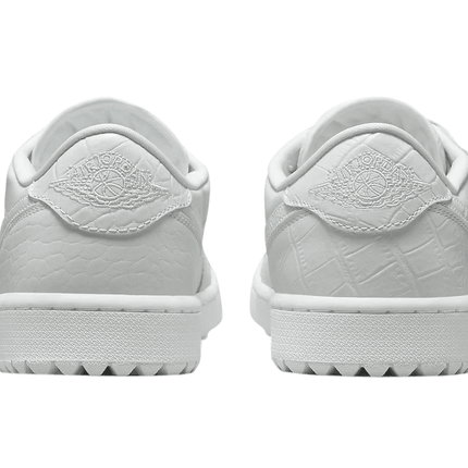 Men's Air Jordan 1 Low Golf White Crocodile Shoes