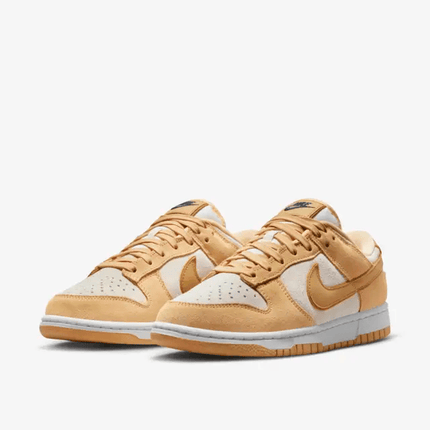 Men's Dunk Low Gold Suede Shoes