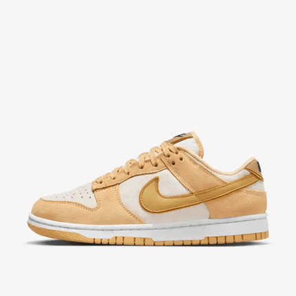 Men's Dunk Low Gold Suede Shoes