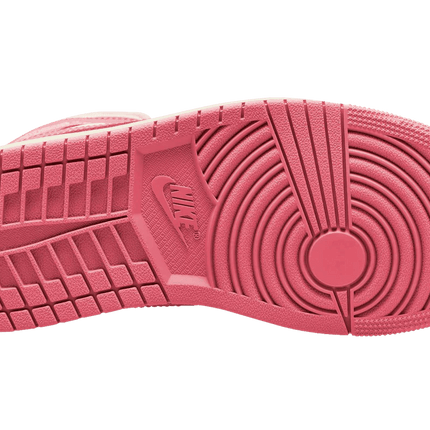 Men's Air Jordan 1 Mid Strawberries And Cream Pink White Shoes