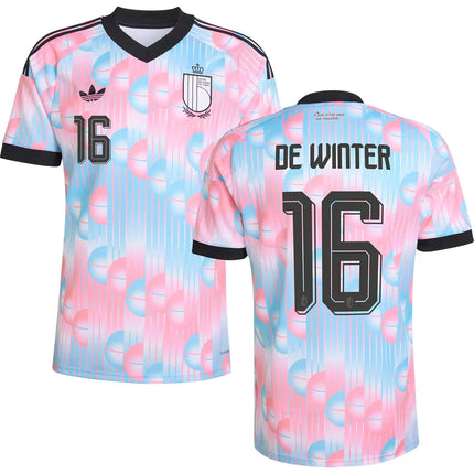 Koni De Winter Belgium World Cup 2026 Away Jersey - Pink