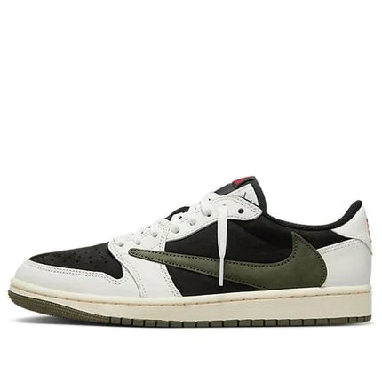 Men's Travis Scott x Air Jordan 1 Low OG SP 'Travis Scott Medium Olive' Shoes