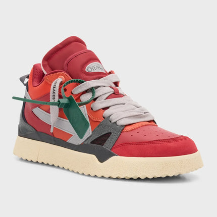 Men's Off White Men Mid -Top Sponge Sneaker In Orange