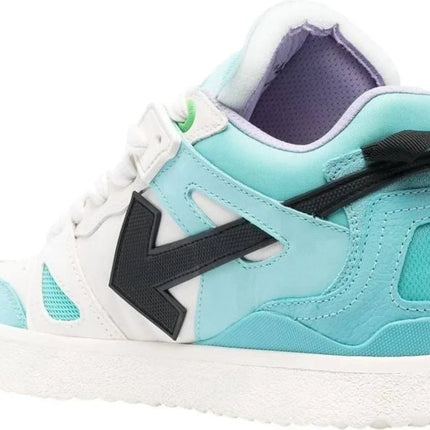 Men's Off White Men Mid -Top Sponge Sneaker In Turquoise Black