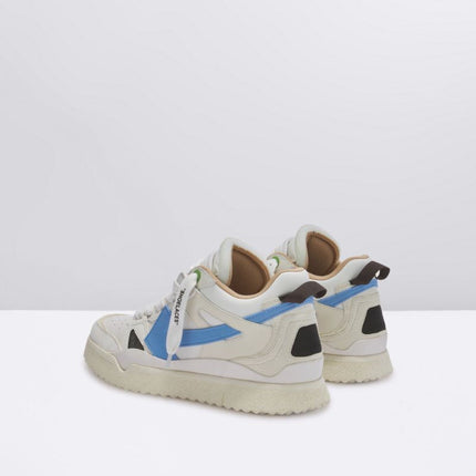 Men's Off White Men Mid -Top Sponge Sneaker In White Light Blue
