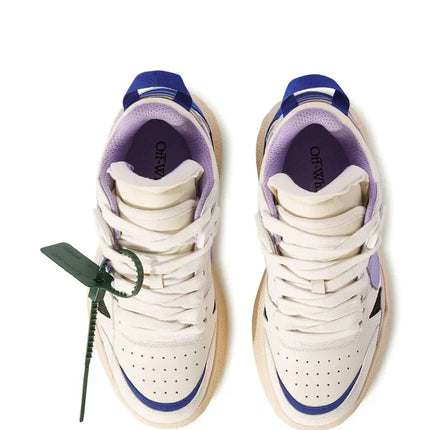 Men's Off White Men Mid -Top Sponge Sneaker In White Lilac
