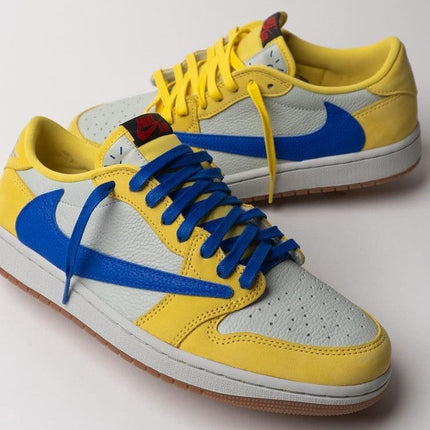 Men's Travis Scott x Air Jordan 1 Low OG SP 'Canary' Shoes