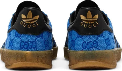 Men's Adidas x Gucci Gazelle GG Monogram Blue Shoes