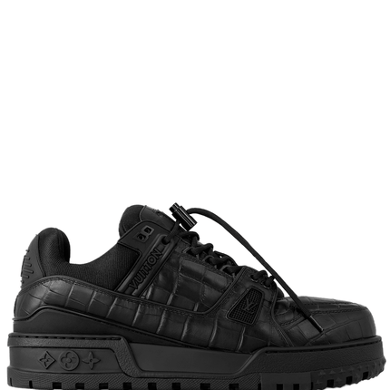 Men's Louis Vuitton LV Maxi Trainers Black Shoes